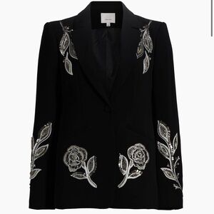 Cinq a Sept Karlie Beaded Paisley Blazer